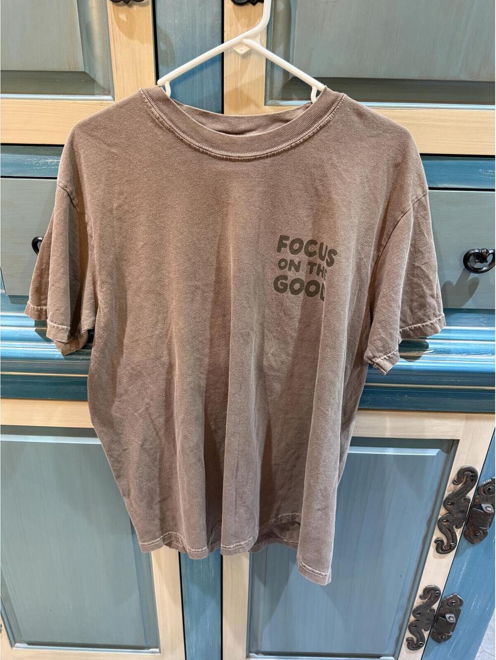 Comfort Colors Cotton T-Shirt Size Large Light Brown